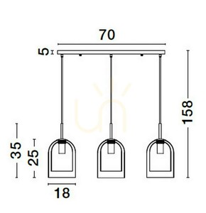 BONAO Luces Exclusivas Lampă suspendată LE42641 small 4