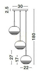 Lampă suspendată HAINA de Luces Exclusivas LE42646 small 4