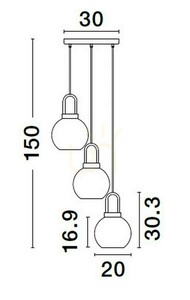 BANES Luces Exclusivas Lampă suspendată LE42655 5 BANES Luces Exclusivas Lampă suspendată LE42655 small 5