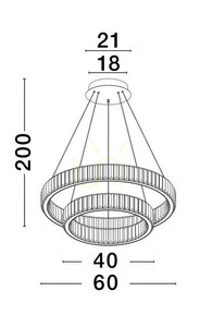 BAUTA Luces Exclusivas Lampă suspendată LE42676 small 3