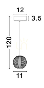CANA Luces Exclusivas Lampă suspendată LE42690 small 5