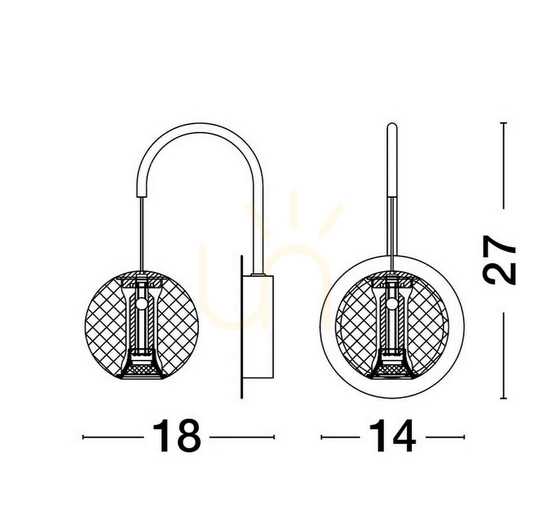 Verifica Lampa de perete CANA de Luces Exclusivas LE42695 Lampa de perete CANA de Luces Exclusivas LE42695