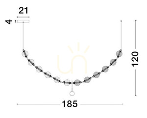 CANA Luces Exclusivas Lampă suspendată LE42696 small 4