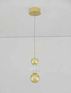 Pendul LED auriu PONCE Luces Exclusivas LE42699, 6 W small 3