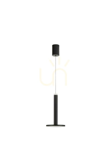 Verifica Lampă suspendată LED ESQUEL 11 W 3000 K neagră, disc Ø15 cm – Luces Exclusivas LE42735
