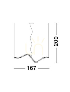 Lampă suspendată MOCA Luces Exclusivas LE42745 small 2