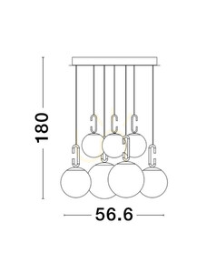 Lampa suspendată YARA de Luces Exclusivas LE42757 small 2
