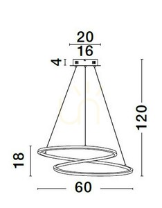Lampa suspendată CELAYA de Luces Exclusivas LE42761 small 3