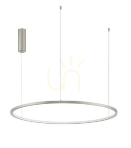 Lampă suspendată LED TOLUCA Luces Exclusivas LE42787, 80 cm, argintiu șampanie periat small 0