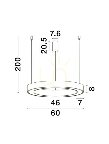 Verifica SONORA Luces Exclusivas Lampă suspendată LE42808