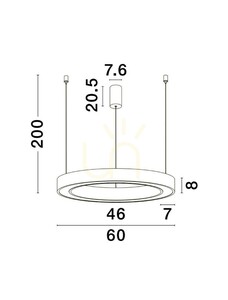 SONORA Lampă suspendată de Luces Exclusivas LE42809 2 SONORA Lampă suspendată de Luces Exclusivas LE42809 small 2