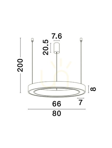 Verifica SONORA Luces Exclusivas Lampă suspendată LE42810