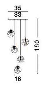 CABRAL Luces Exclusivas Lampă suspendată LE42903 2 CABRAL Luces Exclusivas Lampă suspendată LE42903 small 2