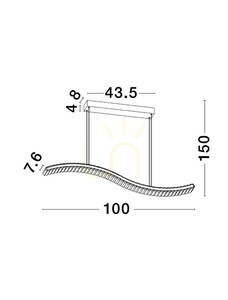BAUTA Luces Exclusivas Lampă suspendată LE42921 small 2