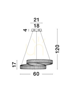 SINALOA Luces Exclusivas Lampă suspendată LE42924 small 1