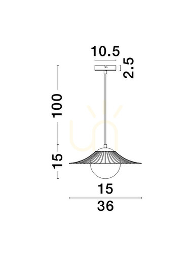 Verifica NAVOJOA Luces Exclusivas Lampă suspendată LE42931