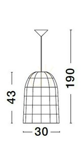 PALMAR Luces Exclusivas Lampă suspendată LE42954 small 3