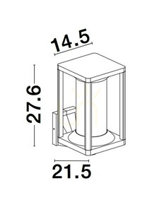 TULANCINGO Luces Exclusivas lampă de perete pentru exterior LE71579 small 2