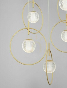 Lampă suspendată LED Luces Exclusivas BACATA LE43201, aurie, 32 W, 3000 K small 1
