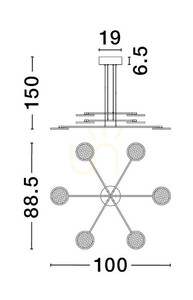 ABOT Luces Exclusivas Lampă suspendată LE43208 small 3