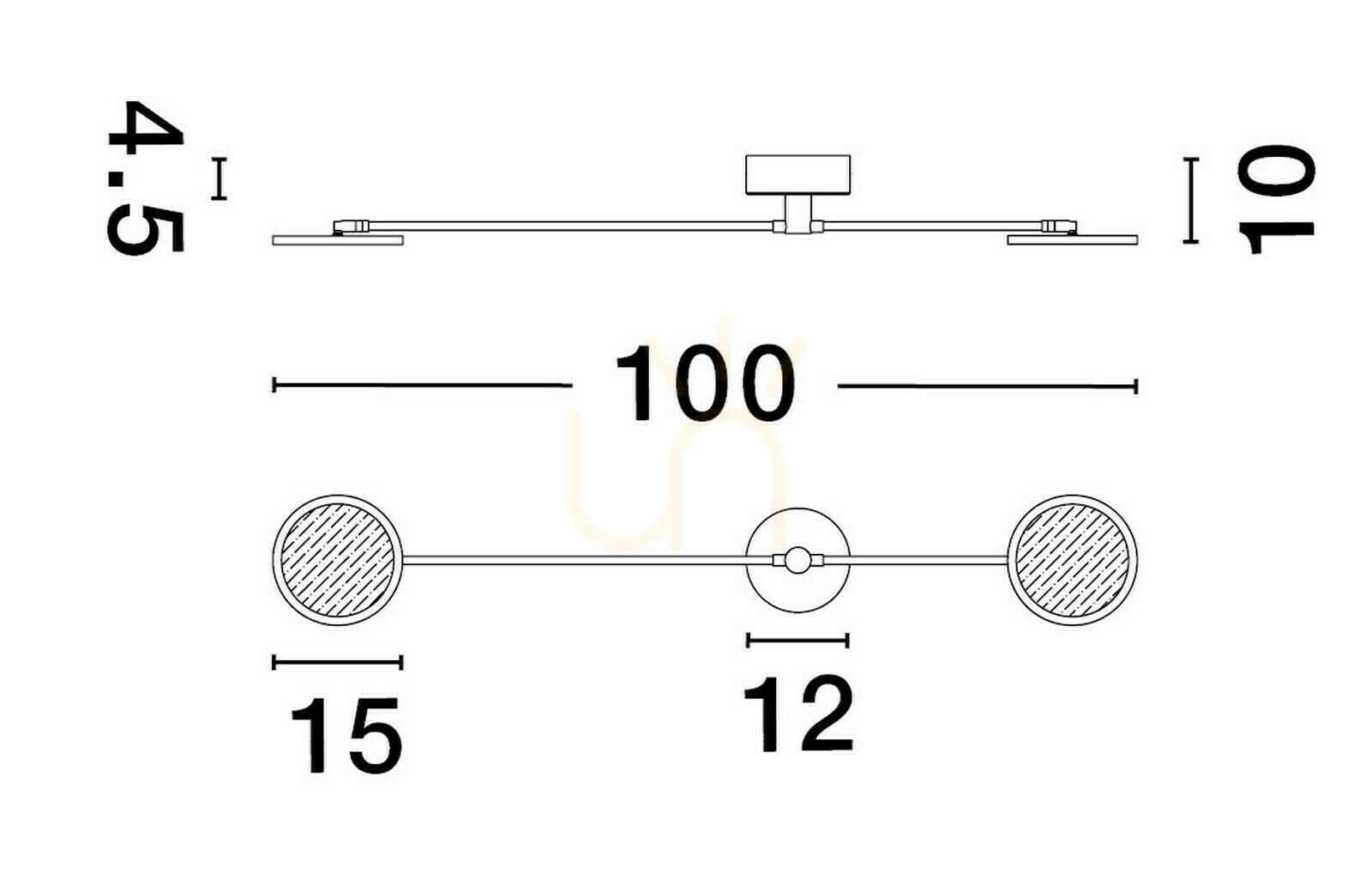 Afişa ABOT Luces Exclusivas lampă de perete LE43212 ABOT Luces Exclusivas lampă de perete LE43212