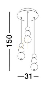 ADAN Luces Exclusivas Lampă suspendată LE43214 small 1
