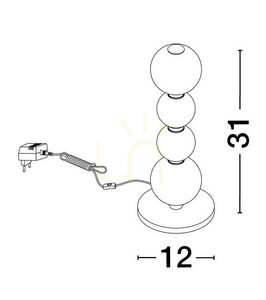 ADAN Luces Exclusivas Lampă de masă LE43216 1 ADAN Luces Exclusivas Lampă de masă LE43216 small 1