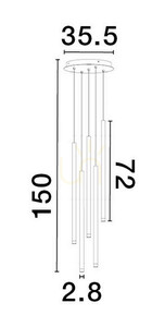 BALA Luces Exclusivas Lampă suspendată LE43234 small 2