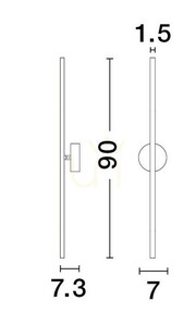 Lampa de perete TUNJA de Luces Exclusivas LE43241 small 2