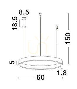 Lampa suspendată BARI de Luces Exclusivas LE43246 2 Lampa suspendată BARI de Luces Exclusivas LE43246 small 2