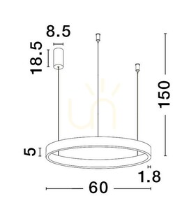 Lampa suspendată BARI de Luces Exclusivas LE43249 1 Lampa suspendată BARI de Luces Exclusivas LE43249 small 1