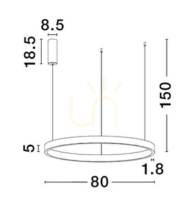 Lampa suspendată BARI de Luces Exclusivas LE43250 small 2