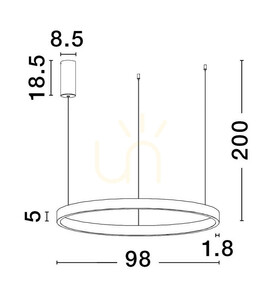 Lampa suspendată BARI de Luces Exclusivas LE43254 2 Lampa suspendată BARI de Luces Exclusivas LE43254 small 2