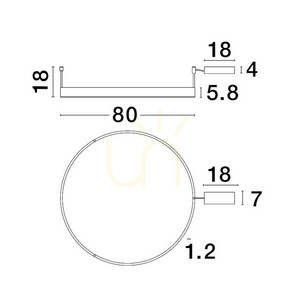 Lampă de tavan LED neagră JACA Luces Exclusivas LE43272 small 2