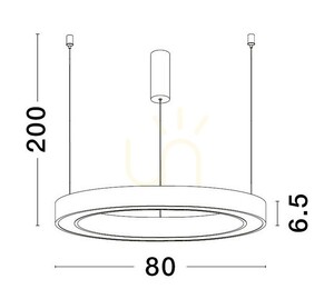 Lampa suspendată BARI de Luces Exclusivas LE43275 small 1