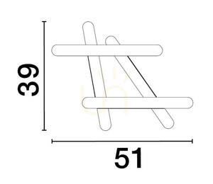 Plafonieră LED ACALA Luces Exclusivas LE43333 alb mat 40 W 3000 K small 2