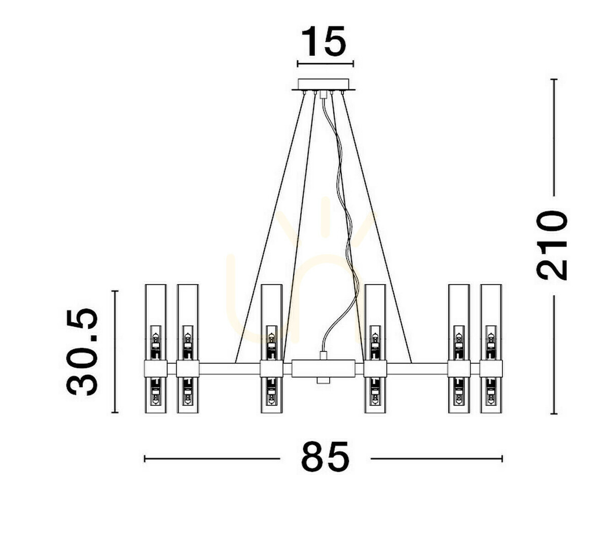 Vedere ACUNA Luces Exclusivas Lampă suspendată LE43346 ACUNA Luces Exclusivas Lampă suspendată LE43346
