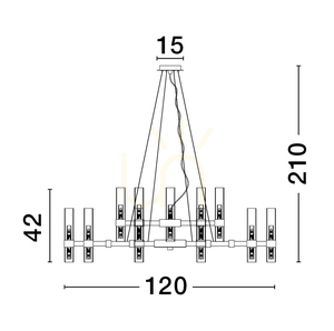 ACUNA Luces Exclusivas Lampă suspendată LE43347 small 2