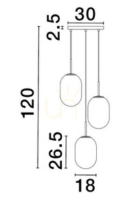 ACUYO Luces Exclusivas Lampă suspendată LE43358 small 2