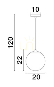 ADELA Luces Exclusivas Lampă suspendată LE43363 small 1
