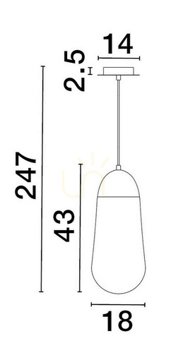 Verifica BADEN Lampă suspendată de Luces Exclusivas LE43374