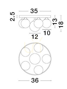 Plafond BAILA Luces Exclusivas LE43379 small 2
