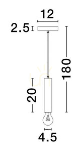 BAJAN Luces Exclusivas Lampă suspendată LE43380 small 2