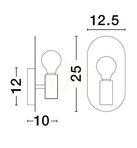 BAJIO lampă de perete de Luces Exclusivas LE43383 small 2