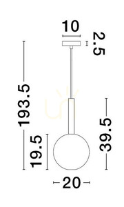 BAJOS Luces Exclusivas Lampă suspendată LE43392 2 BAJOS Luces Exclusivas Lampă suspendată LE43392 small 2