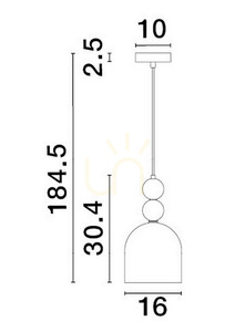 BALAM Lampă suspendată de Luces Exclusivas LE43396 small 1