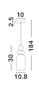 BALAM Lampă suspendată de Luces Exclusivas LE43398 small 1