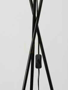 Lampă de podea neagră Luces Exclusivas ACACIA LE43446, 145 cm, E27 small 2