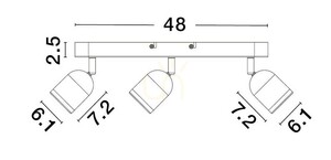 ACALAN Luces Exclusivas lampă de perete LE43451 small 2