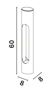 Stâlp LED de grădină Luces Exclusivas ACATLA LE73505 negru 12 W 3000 K 60 cm small 2